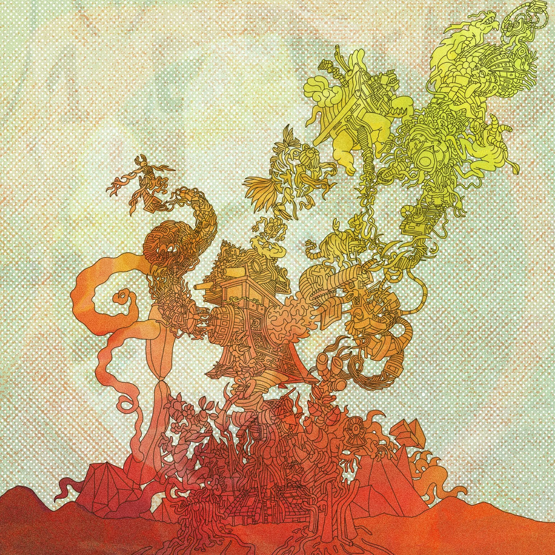 Illustration abstraite et composition géométrique